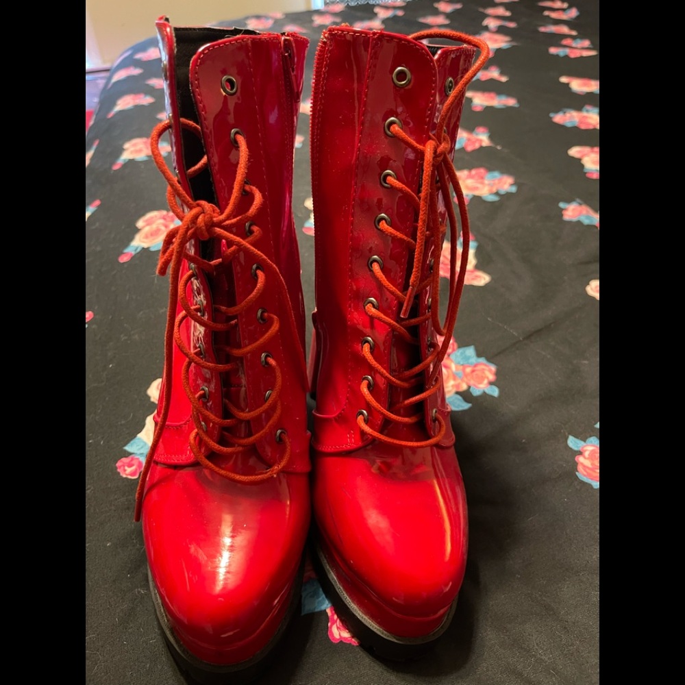 Red Boots size 11 NWOT